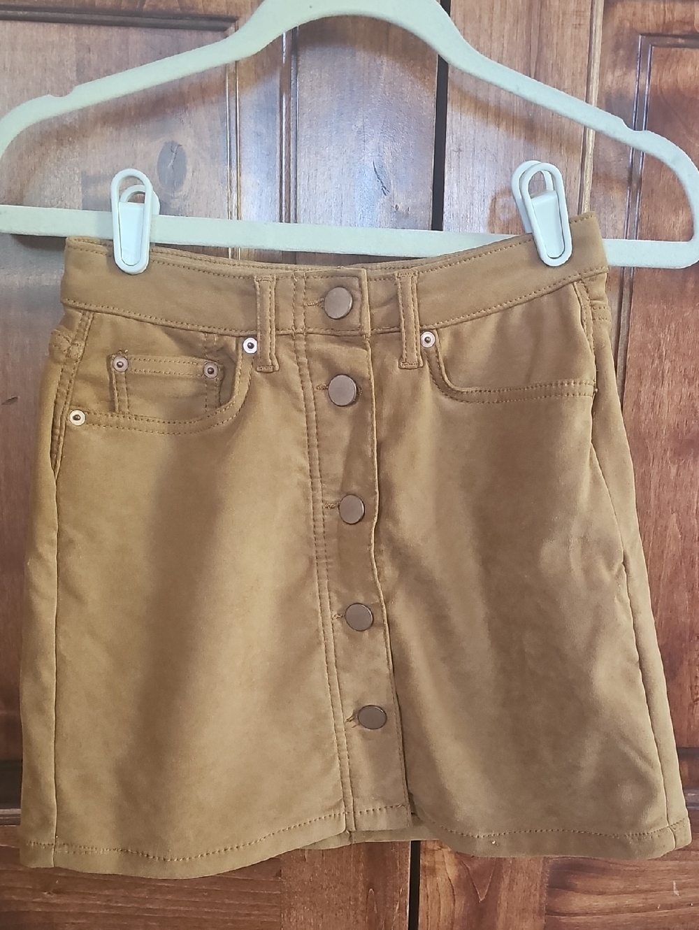 NOBO High-Rise Mini Skirt in Camel